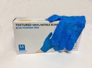 Текстурированные перчатки wally plastic (голубые)