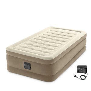 Кровать надувная со встроенным электронасосом Intex Ultra Plush Dura-Beam Deluxe, 64426 (191*99*46 см)