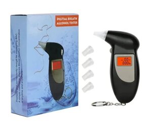 Персональный портативный цифровой алкотестер с подсветкой Digital Breath Alcohol Tester