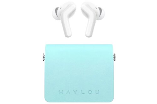 Наушники беспроводные Bluetooth Haylou T87 Lady Bag Голубой