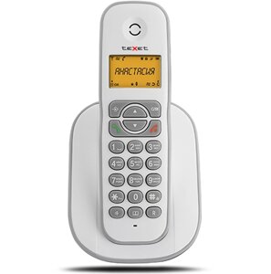 Радиотелефон Texet TX-D4505A, Белый-серый