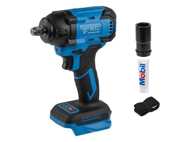 Аккум. ударный гайковерт BULL SC 1804 в кор. XLTpro SOLO БЕСЩЕТ., 18 В, 400 Н*м, 1/2" (вес 2.0 кг) (0329203) от компании ИП Некраш Александр Александрович / автоинструмент - фото 1