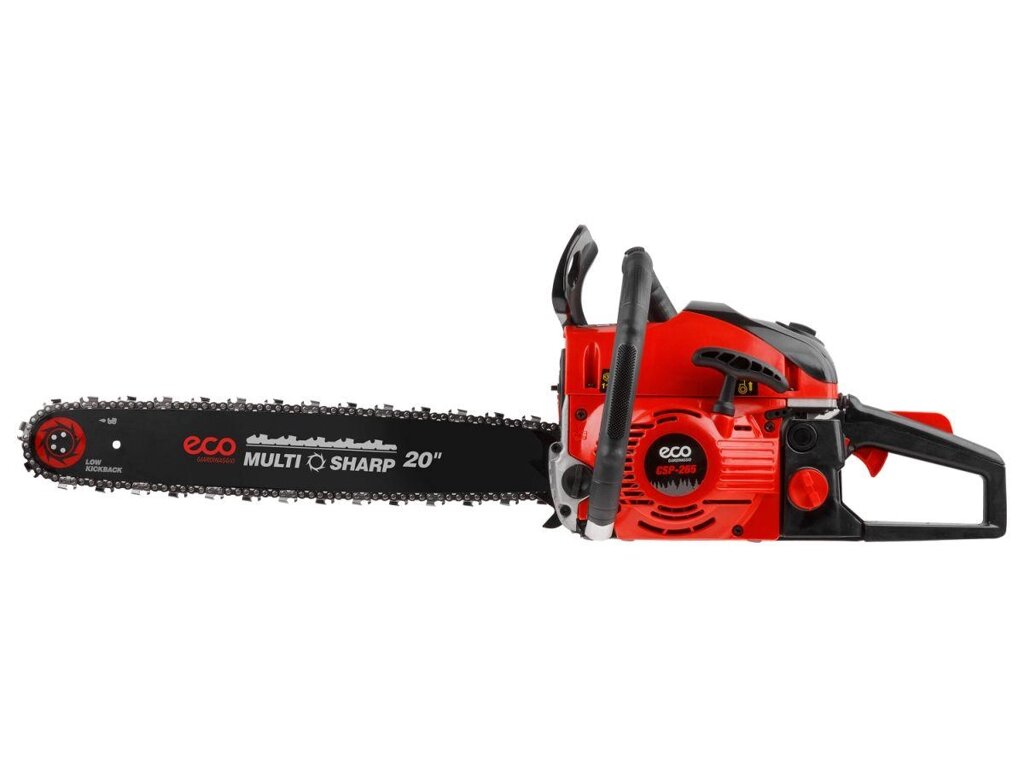 Бензопила ECO CSP-265 шина 50 см (20"), 0.325", 1.5 мм, 76 зв (2.60 кВт, 3.5 л. с., 52 см3, вес 6.8 кг) от компании ИП Некраш Александр Александрович / автоинструмент - фото 1