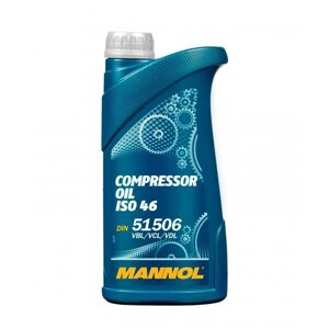 Масло для пневмоинструмента минеральное mannol compressor OIL ISO 46 1 л артикул: 4036021140100