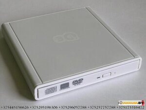 Внешний оптический накопитель CD привод 3Q Slim DVD RW Drive T117R-AW08 (USB 2.0, белый)
