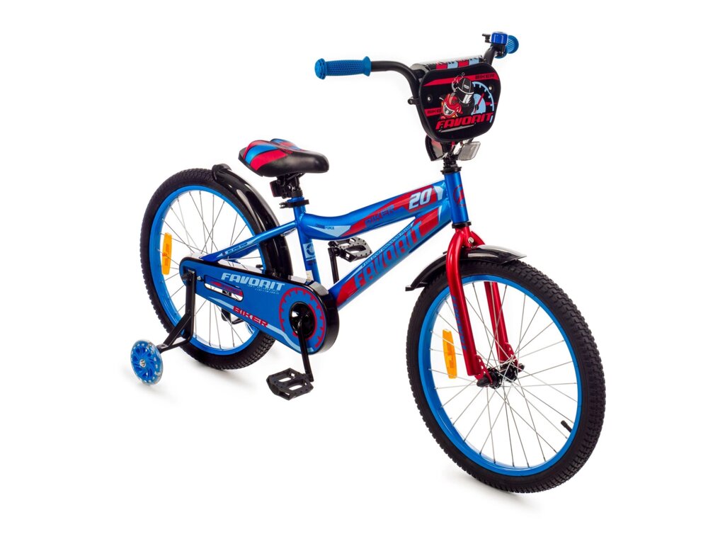 Favorit Biker 20" (синий/красный) BIK-20BR от компании Веломагазин Пилот - фото 1