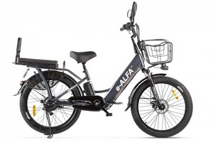 Электровелосипед Green City e-ALFA Fat (тёмно-серый)