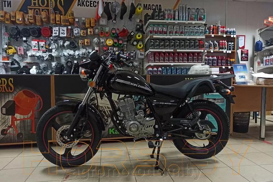 Мотоцикл Хорс Z 150 черный (150 см3) от компании Интернет магазин  агро-мото-дом - фото 1