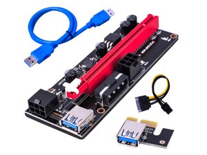 Райзер для майнинга 009s PCI-E USB 3.0 PCIE1x-16X