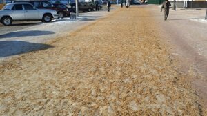Песчано-солевая смесь для дорог, антигололедный реагент 25кг мешок. Доставка. Скидки tsg3