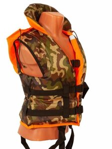 Спасательный жилет Ковчег Хобби двусторонний ТУ р. 50-54 (XL-2XL) Orange-Camouflage