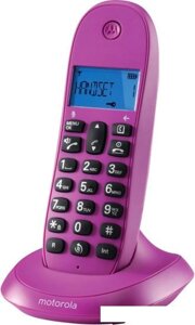 Радиотелефон Motorola C1001LB+фиолетовый)