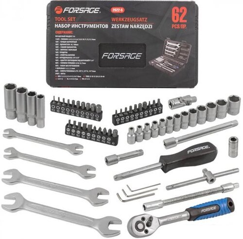Универсальный набор инструментов FORSAGE F-2622-5 (62 предмета)