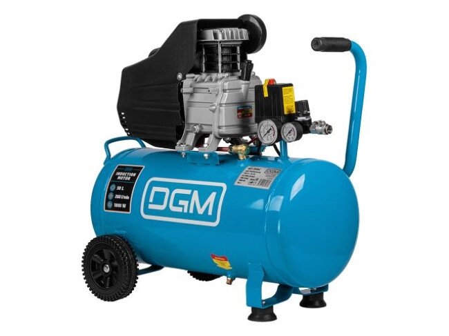 Компрессор DGM AC-150C (260 л/мин, 8 атм, коаксиальный, масляный, ресив. 50 л, 230 В, 1.8 кВт) (DG2720-1) от компании Techno Mops - фото 1