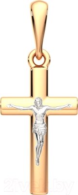 Крестик из комбинированного золота ZORKA 410025.14K. B. REL