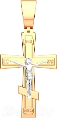 Крестик из комбинированного золота ZORKA 430128.14K. B. REL