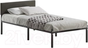 Односпальная кровать Домаклево Лофт с мягкой спинкой 90x200