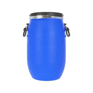Бочка пластиковая Open Top 30 литров (Стандарт ЗТИ ) с крышкой и металлическим хомутом