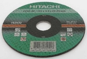 Диск отрезной по бетону 125х22,2x3 Hitachi 752532 (Япония)