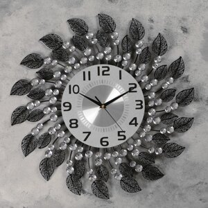 Часы настенные, серия: Ажур, "Кастелла", плавный ход, 50 х 50 см, d-22 см