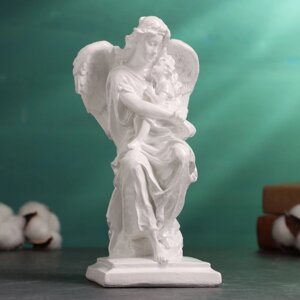 Фигура "Ангел с ребенком" 21х12см, белая