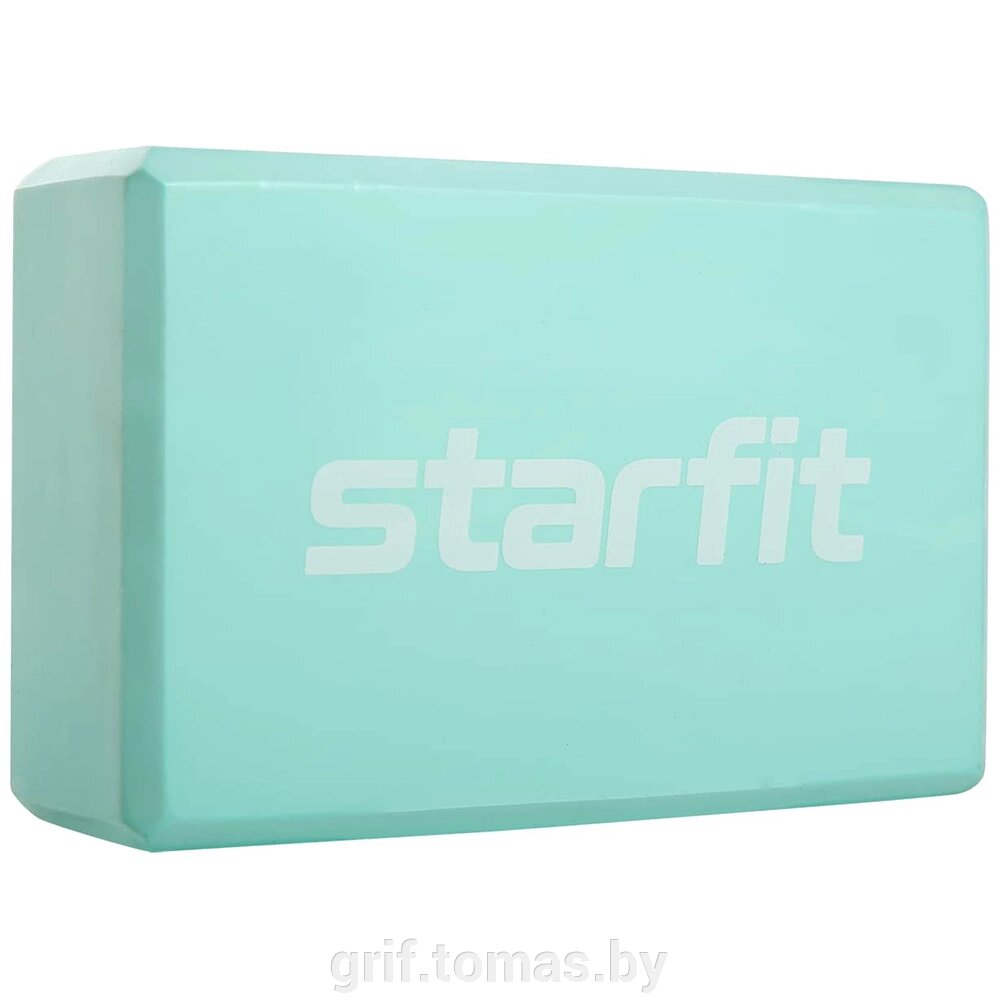 Блок для йоги Starfit (мятный) (арт. YB-200-MI) от компании Интернет-магазин товаров для спорта и туризма ГРИФ-СПОРТ - фото 1