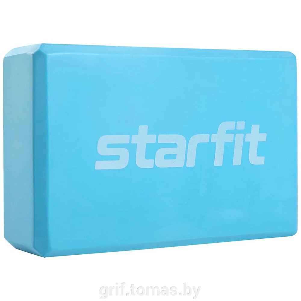 Блок для йоги Starfit (синий) (арт. YB-200-BL) от компании Интернет-магазин товаров для спорта и туризма ГРИФ-СПОРТ - фото 1