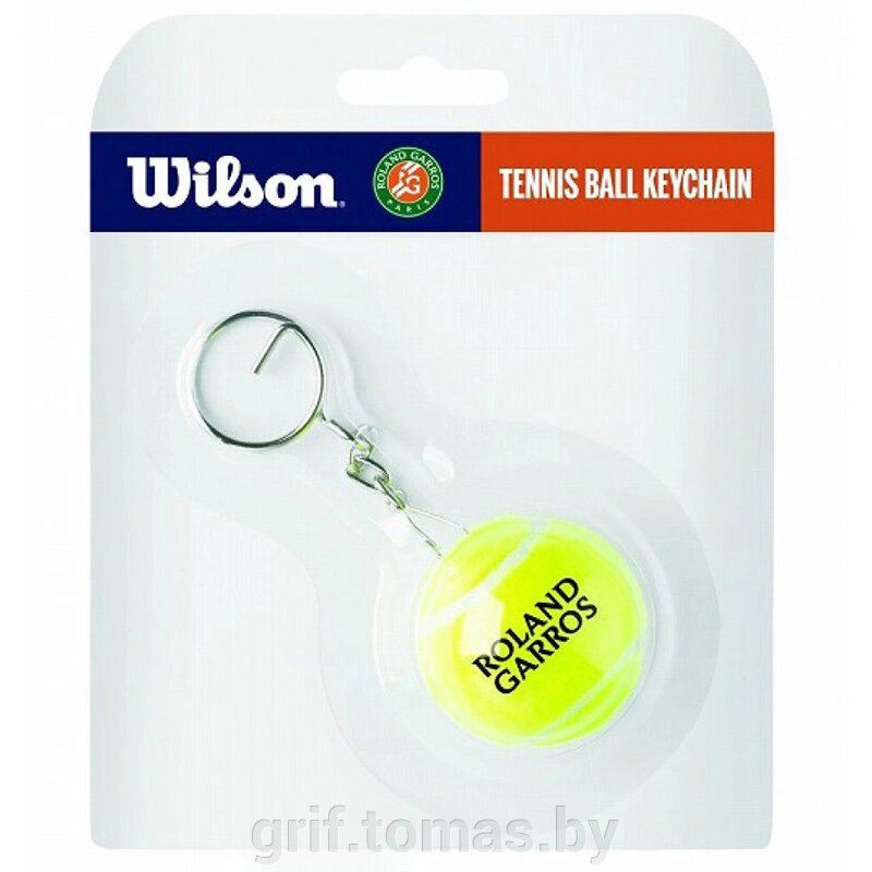 Брелок Wilson Roland Garros Tournament Tball (арт. WR8404001001) от компании Интернет-магазин товаров для спорта и туризма ГРИФ-СПОРТ - фото 1