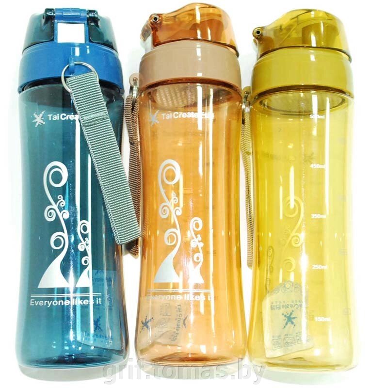 Бутылка для воды 0,6 л (арт. TC-7014) от компании Интернет-магазин товаров для спорта и туризма ГРИФ-СПОРТ - фото 1