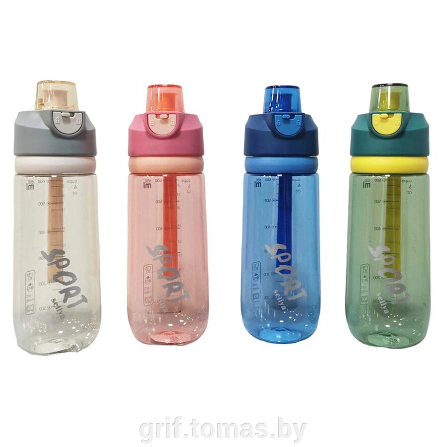 Бутылка для воды 0,65 л (арт. 7913) от компании Интернет-магазин товаров для спорта и туризма ГРИФ-СПОРТ - фото 1