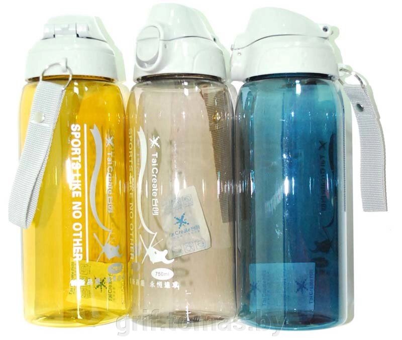 Бутылка для воды 0,75 л (арт. TC-8702) от компании Интернет-магазин товаров для спорта и туризма ГРИФ-СПОРТ - фото 1