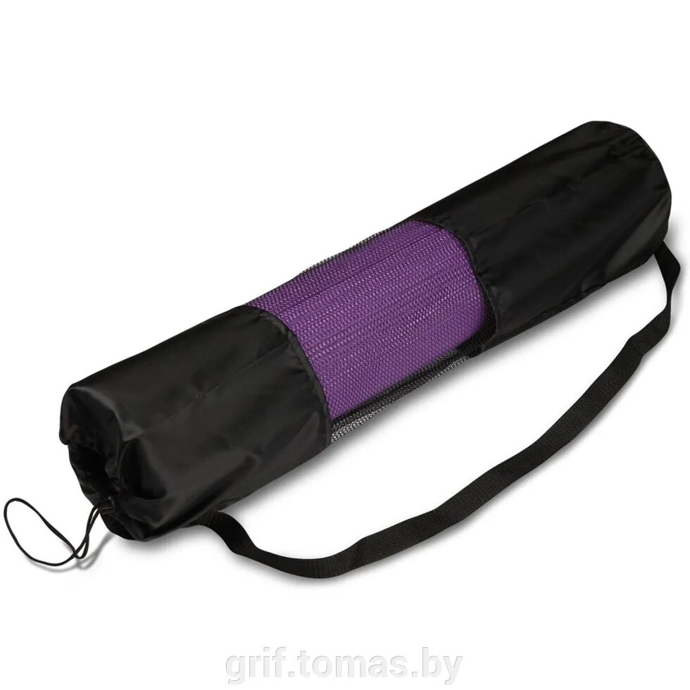 Чехол для коврика для йоги полусетчатый SM (черный)  (арт. SM-131-BK) от компании Интернет-магазин товаров для спорта и туризма ГРИФ-СПОРТ - фото 1