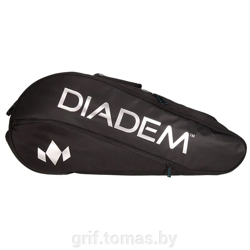 Чехол-сумка Diadem Tour Nova на 9 ракеток (черный) (арт. B-9-BLK/CHR) от компании Интернет-магазин товаров для спорта и туризма ГРИФ-СПОРТ - фото 1