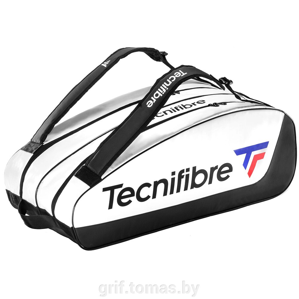 Чехол-сумка Tecnifibre Tour Endurance на 12 ракеток (белый/черный) (арт. 40TOUWHI12) от компании Интернет-магазин товаров для спорта и туризма ГРИФ-СПОРТ - фото 1