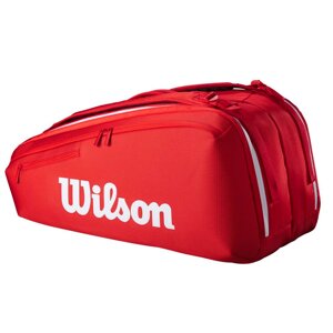 Чехол-сумка Wilson Super Tour на 9 ракеток (красный) (арт. WR8036701001)
