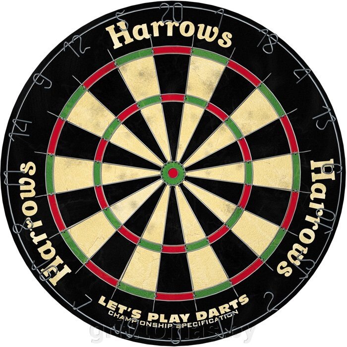 Дартс Harrows Lets Play Darts 18 дюймов (сизалевая мишень) (арт. EA376) от компании Интернет-магазин товаров для спорта и туризма ГРИФ-СПОРТ - фото 1