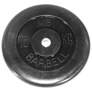 Диск 15 кг обрезиненный Ø26 мм (арт. D-15)