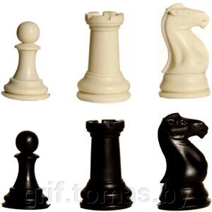 Фигуры шахматные пластиковые (арт. 3865) от компании Интернет-магазин товаров для спорта и туризма ГРИФ-СПОРТ - фото 1