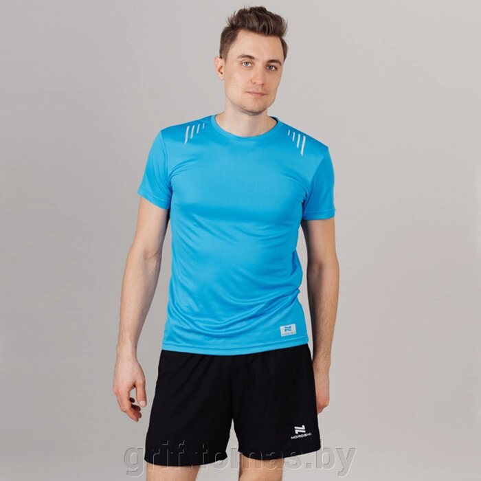 Футболка спортивная мужская Nordski Run (синий) (арт. NSM422700) от компании Интернет-магазин товаров для спорта и туризма ГРИФ-СПОРТ - фото 1