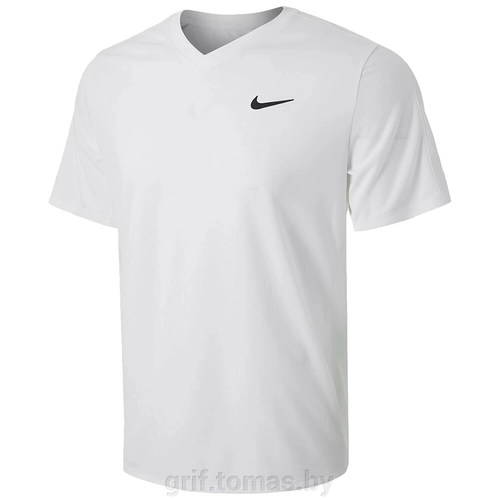 Футболка теннисная мужская Nike Court Dri-FIT Victory (белый) (арт. CV2982-100) от компании Интернет-магазин товаров для спорта и туризма ГРИФ-СПОРТ - фото 1