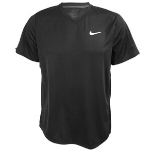 Футболка теннисная мужская Nike Court Dri-FIT Victory (черный) (арт. CV2982-010)