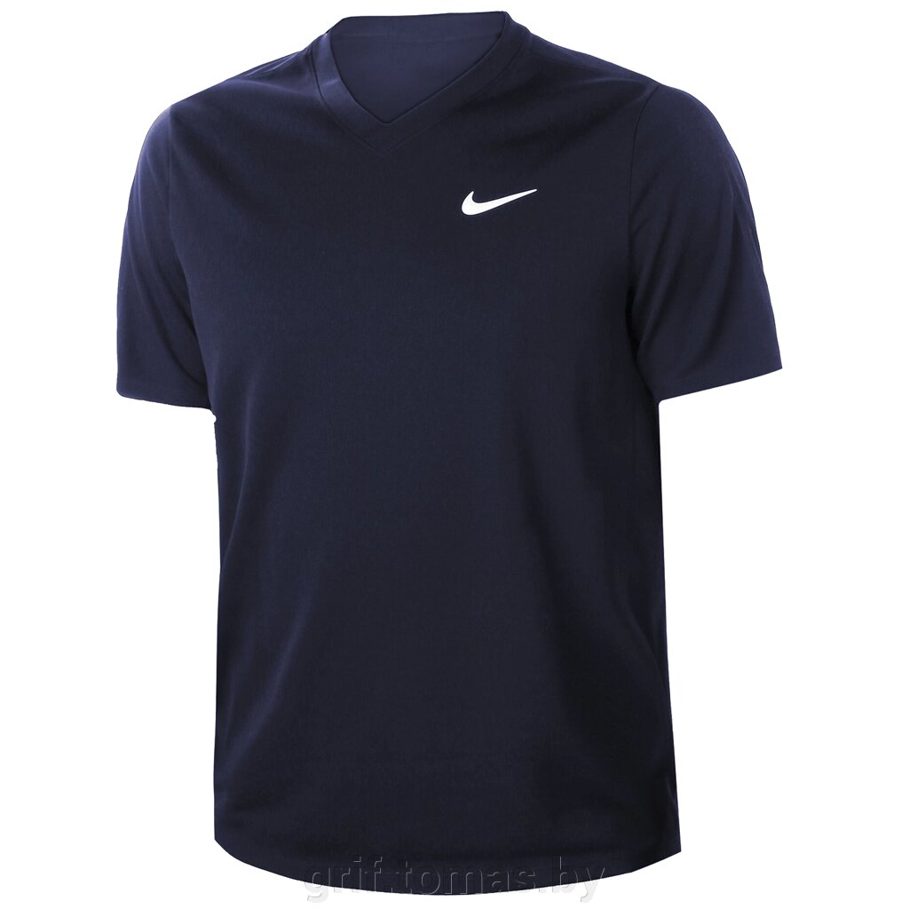 Футболка теннисная мужская Nike Court Dri-FIT Victory (синий) (арт. CV2982-451) от компании Интернет-магазин товаров для спорта и туризма ГРИФ-СПОРТ - фото 1