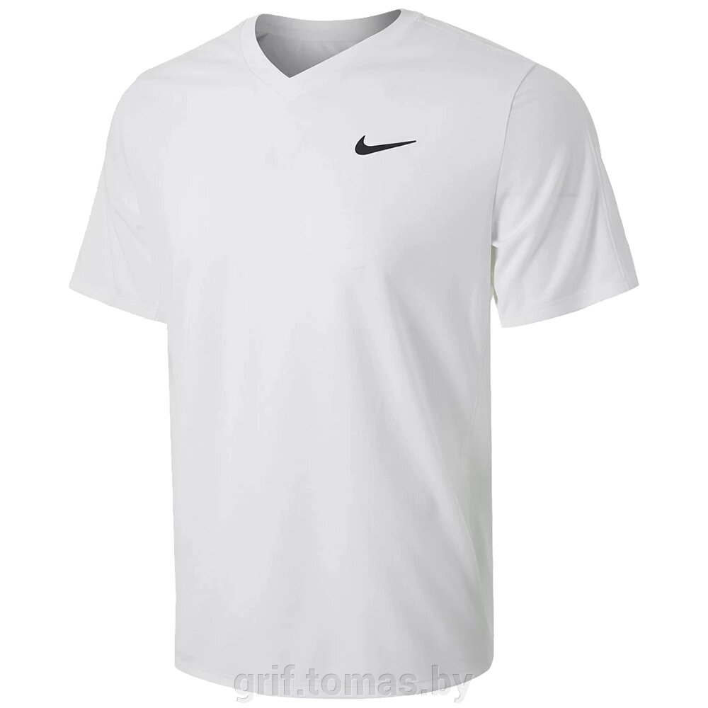 Футболка теннисная мужская Nike Dri-FIT Victory (белый) (арт. CV2982-100) от компании Интернет-магазин товаров для спорта и туризма ГРИФ-СПОРТ - фото 1