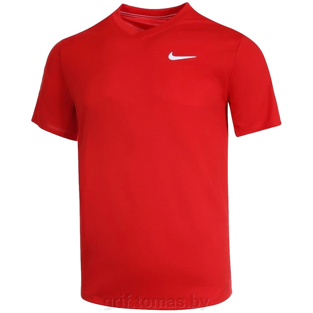 Футболка теннисная мужская Nike Dri-FIT Victory (красный) (арт. CV2982-657) от компании Интернет-магазин товаров для спорта и туризма ГРИФ-СПОРТ - фото 1