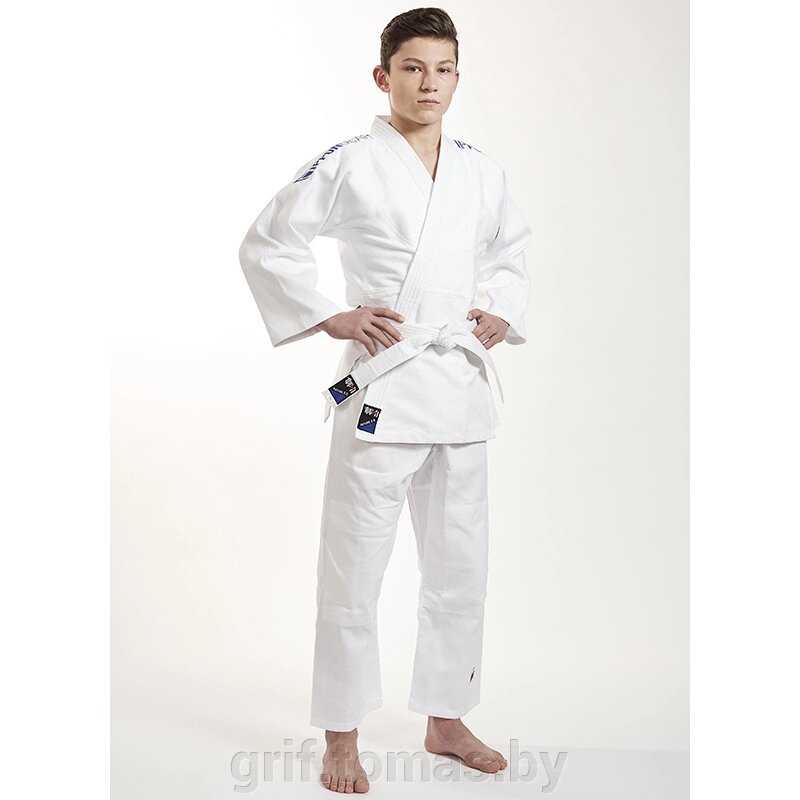 Кимоно дзюдо Ippon Gear Future 2.0 Embroidery Green 335 г (60% хлопок, 40% полиэстер) (арт. JI350-GR) от компании Интернет-магазин товаров для спорта и туризма ГРИФ-СПОРТ - фото 1