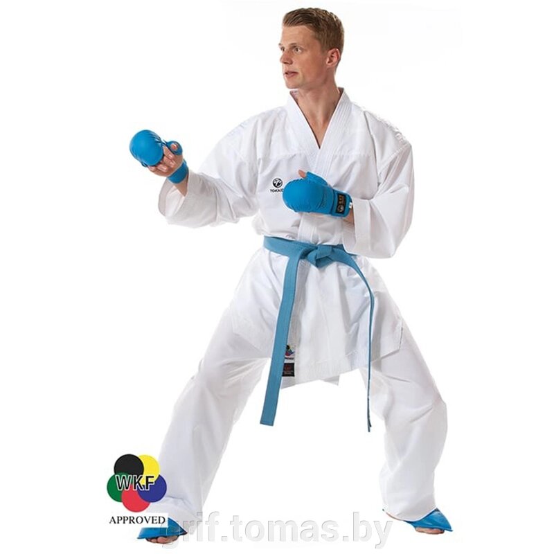 Кимоно каратэ для кумитэ Tokaido Kumite Master Pro WKF 5 унций (100% Полиэстер) (арт. ATCP) от компании Интернет-магазин товаров для спорта и туризма ГРИФ-СПОРТ - фото 1