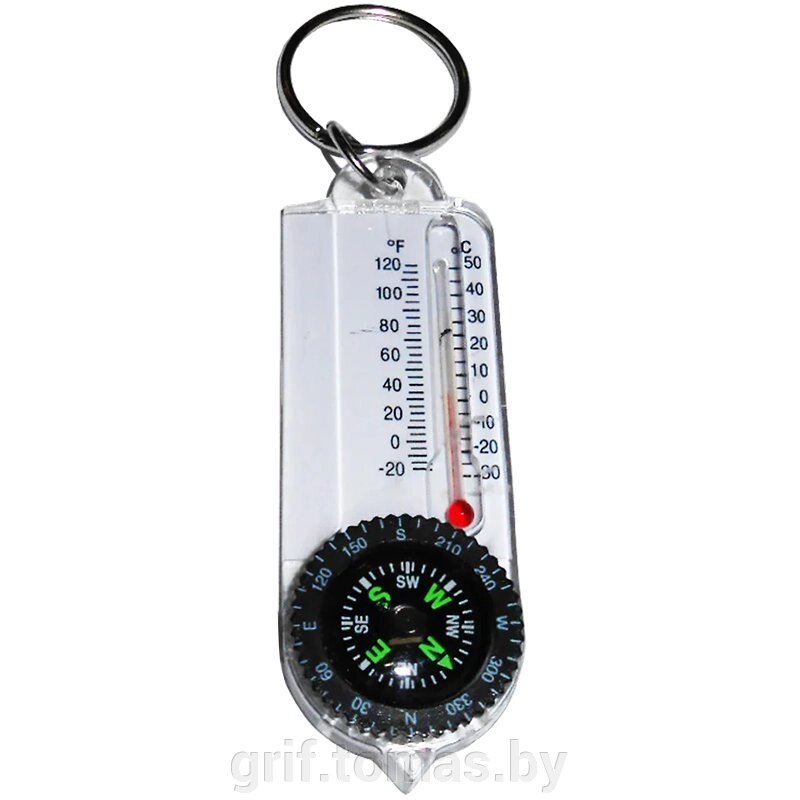 Компас-термометр туристический (арт. K181) от компании Интернет-магазин товаров для спорта и туризма ГРИФ-СПОРТ - фото 1