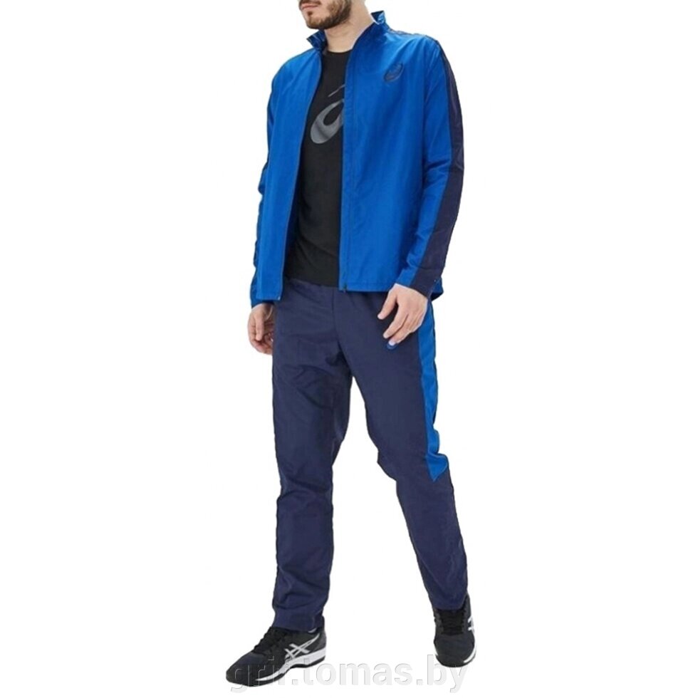 Костюм спортивный мужской Asics Lined Suit (синий) (арт. 2051A027-400) от компании Интернет-магазин товаров для спорта и туризма ГРИФ-СПОРТ - фото 1