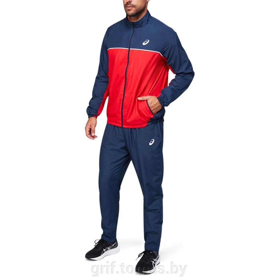 Костюм спортивный мужской Asics Match Suit (красный/темно-синий) (арт. 2031C505-600) от компании Интернет-магазин товаров для спорта и туризма ГРИФ-СПОРТ - фото 1