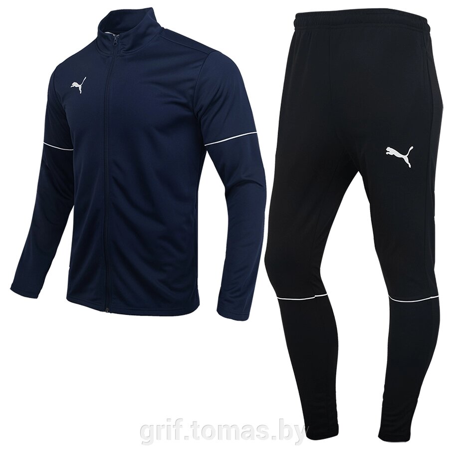 Костюм спортивный мужской Puma TeamGoal Tracksuit (черный/темно-синий) (арт. 65680806) от компании Интернет-магазин товаров для спорта и туризма ГРИФ-СПОРТ - фото 1